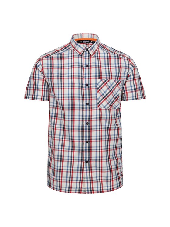 Regatta Regatta Koszula Mindano VIII Czerwony Short Fit