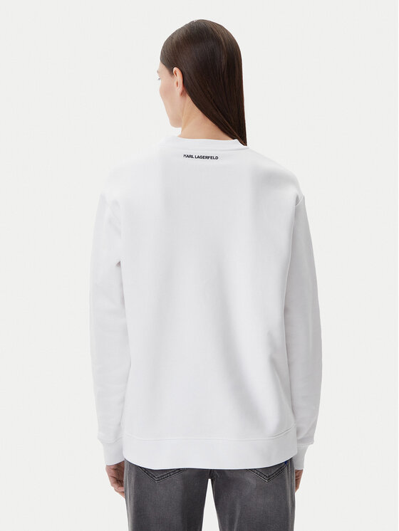 KARL LAGERFELD KARL LAGERFELD Felpa A1W20076 Bianco Relaxed Fit