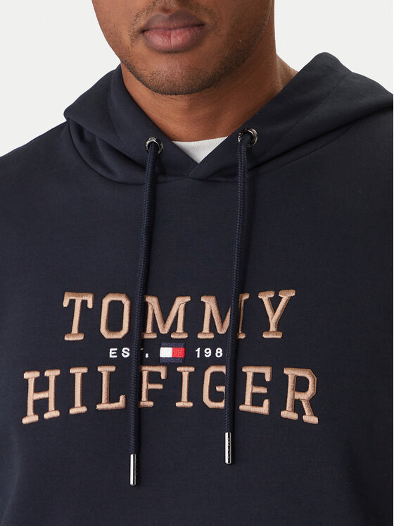 Tommy Hilfiger Tommy Hilfiger Mikina Icon Intechno MW0MW42528 Tmavomodrá Regular Fit