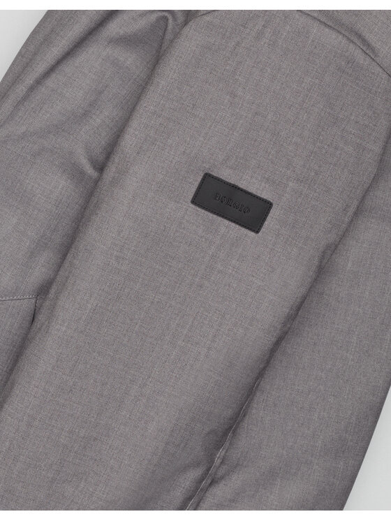 Borgio Borgio Płaszcz nissoria_sz Szary Regular Fit