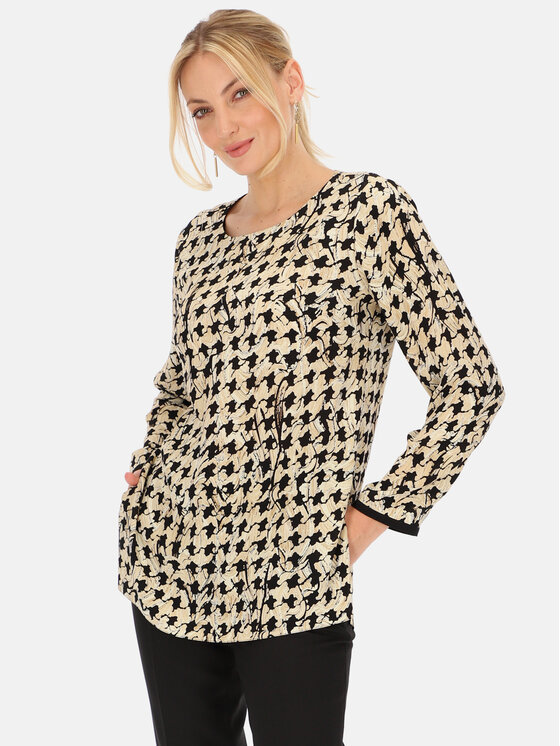 L’AF L’AF Tunika Stefani Beżowy Regular Fit