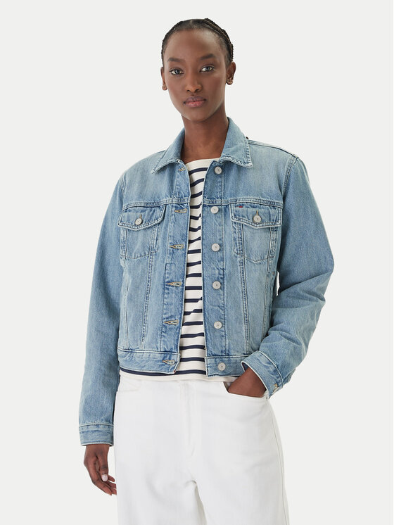 Tommy Jeans Geacă de blugi Classic DW0DW22720 Albastru Regular Fit