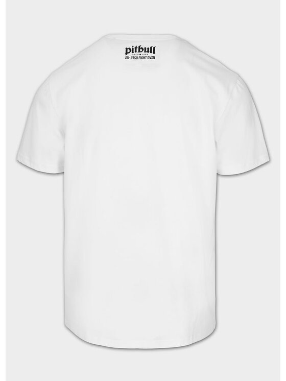 PITBULL PITBULL T-Shirt TECHNIQUE OVER STRENGHT Biały Regular Fit