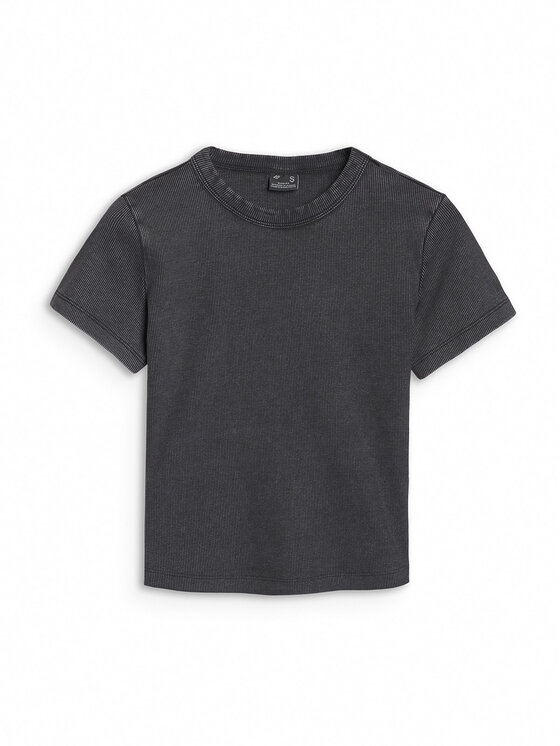 4F 4F T-Shirt SS MIDSHOP TEXTILE Czarny Slim Fit