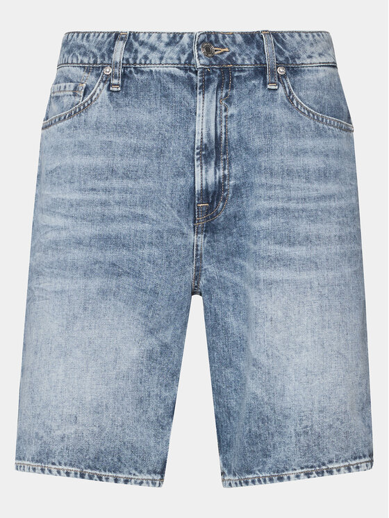 Guess Guess Pantaloni scurți de blugi Rodeo M4GD27 D5AY2 Albastru Slim Fit
