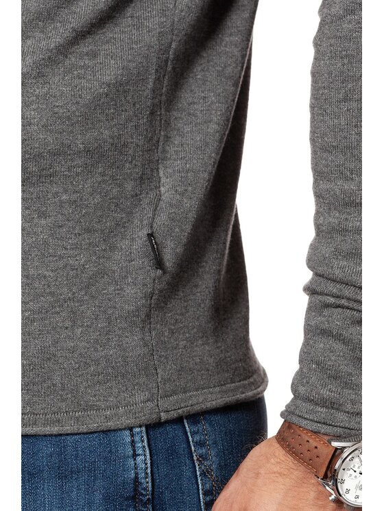 Wrangler Wrangler Felpa ROLL EDGE CREW Grigio Regular Fit