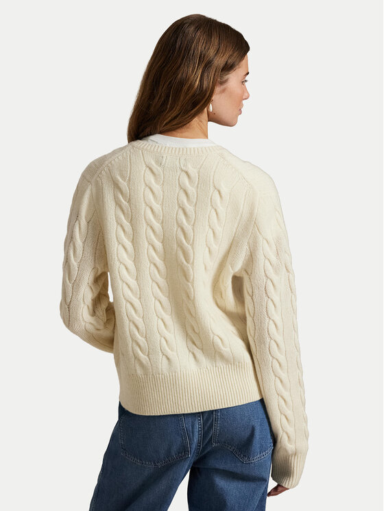 Polo Ralph Lauren Polo Ralph Lauren Cardigan 211972104002 Alb Slim Fit