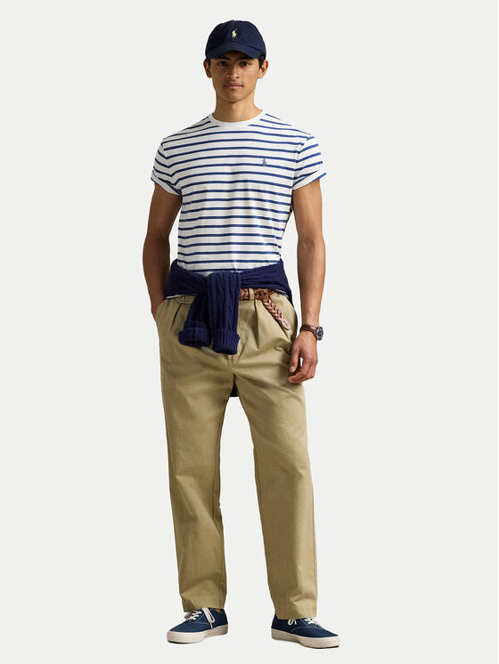 Polo Ralph Lauren Polo Ralph Lauren T-Shirt 710938134008 Σκούρο μπλε Custom Slim Fit