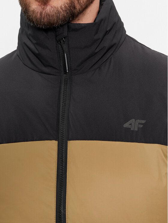 4F 4F Žieminė striukė 4FWAW23TDJAM348 Ruda Regular Fit