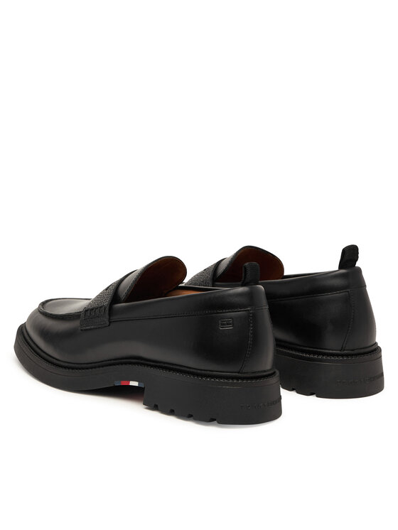 Tommy Hilfiger Tommy Hilfiger Loafersy Corporate Casual FM0FM05968 Czarny