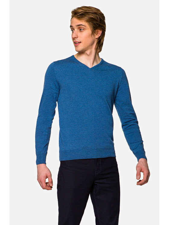 Lancerto Lancerto Sweter Robin Niebieski Regular Fit