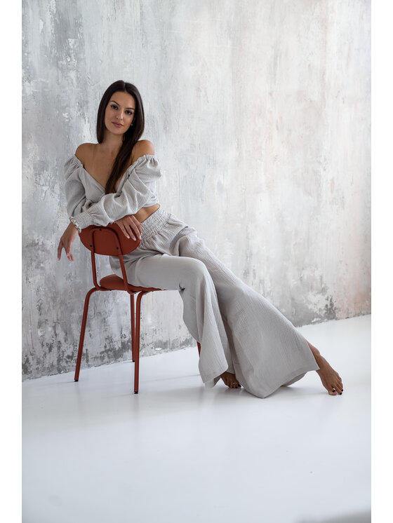 MAI MAI Bluzka CARLA Beżowy Feminine Fit