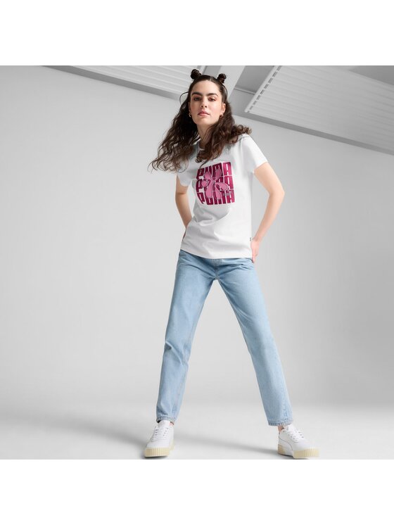 Puma Puma T-Shirt 682997 Biały Regular Fit