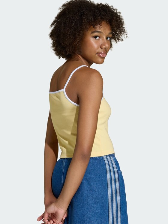 adidas adidas Tank top 159265 Pomarańczowy Slim Fit