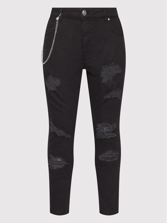 Brave Soul Brave Soul Farmer MJN-DROGO Fekete Skinny Fit