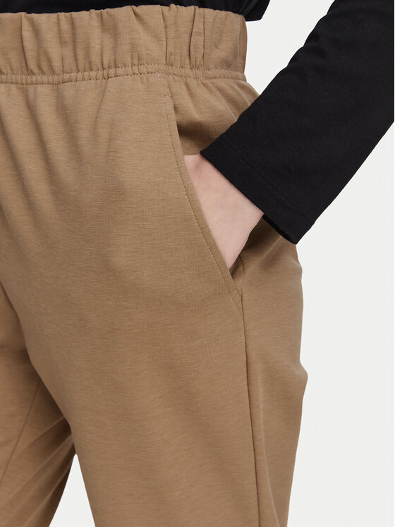 Weekend Max Mara Weekend Max Mara Pantaloni din material Elfo 2625786011 Maro Regular Fit