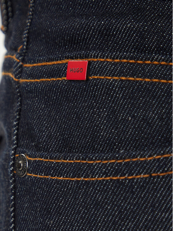HUGO HUGO Jeans hlače 50547239 Mornarsko modra Slim Fit