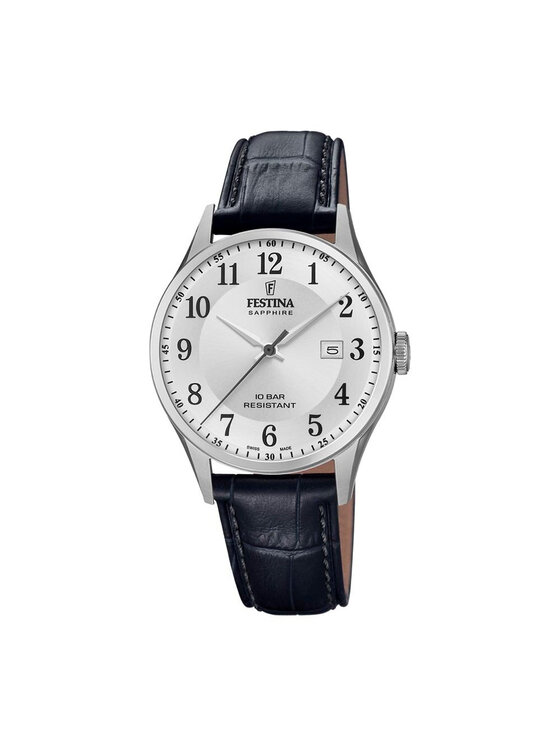 Festina Festina Hodinky Swiss Made 20007/1 Čierna