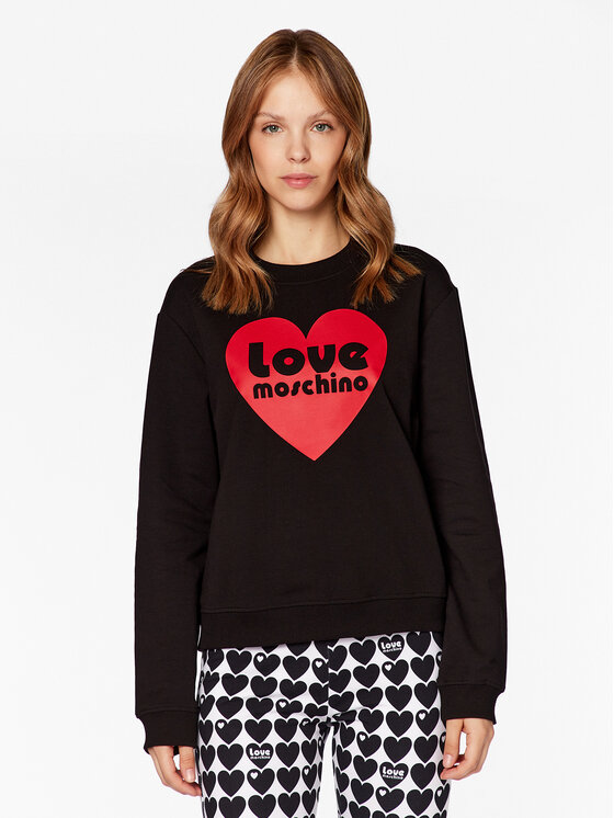 LOVE MOSCHINO LOVE MOSCHINO Džemperis W630657E 2246 Juoda Relaxed Fit