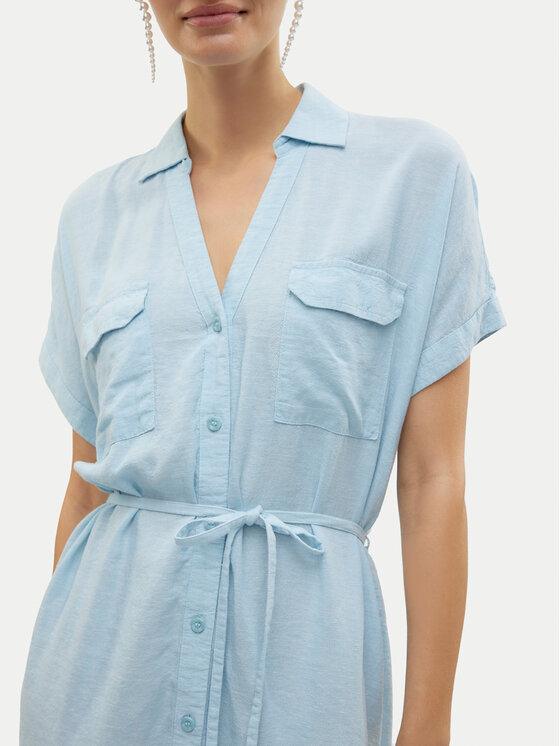 Vero Moda Vero Moda Letní šaty Linn 10323027 Světle modrá Relaxed Fit