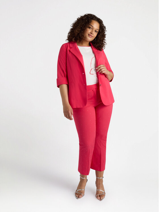 Fiorella Rubino Fiorella Rubino Giacca outdoor Q513T000192N019 Rosso Slim Fit