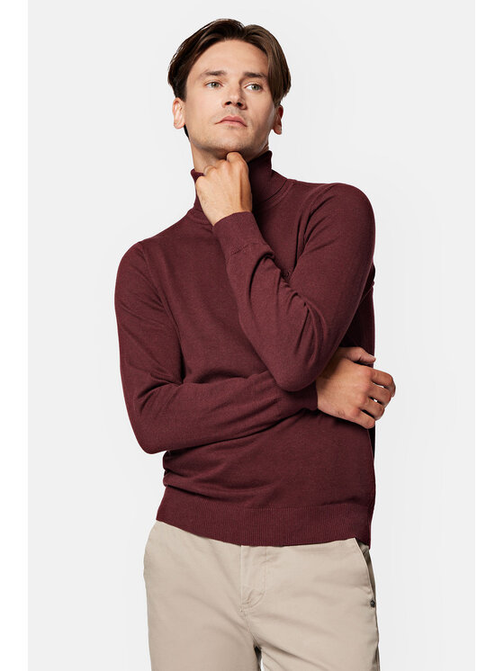 Lancerto Lancerto Golf Slink SW073223000066 Bordowy Regular Fit