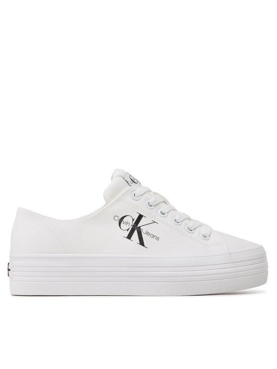 Calvin Klein Jeans Calvin Klein Jeans Kedai Vulc Flatform Essential Mono YW0YW01030 Balta