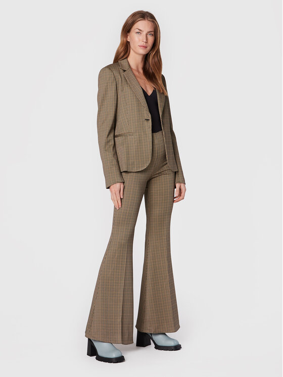 Liu Jo Liu Jo Spodnie materiałowe WF2257 J4044 Beżowy Regular Fit