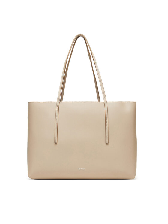 Calvin Klein Calvin Klein Kabelka Foil Logo Tote W/Pouch LV04F3274G Béžová
