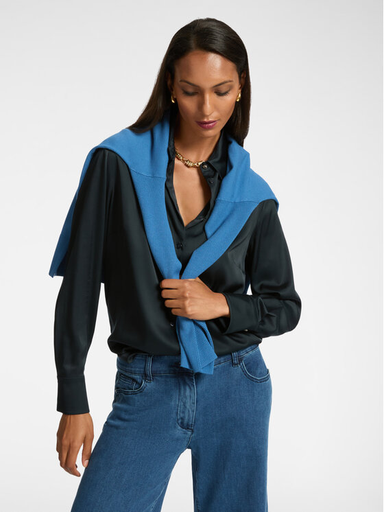 Elena Mirò Elena Mirò Camicia 5127P100232N034 Blu Slim Fit