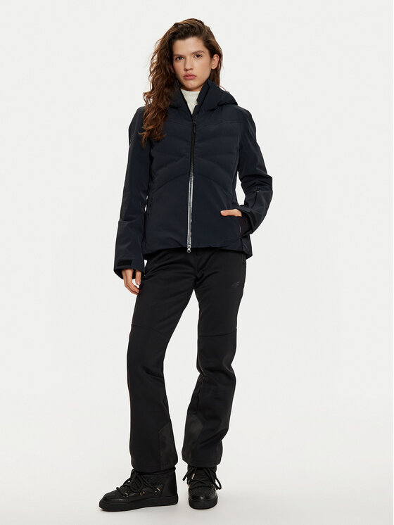 4F 4F Kurtka narciarska 4FWAW24TTJAF584 Czarny Slim Fit