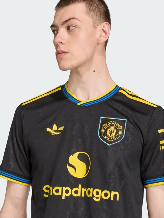 adidas adidas Koszulka techniczna Manchester United 25/26 Third Jersey Czarny Slim Fit