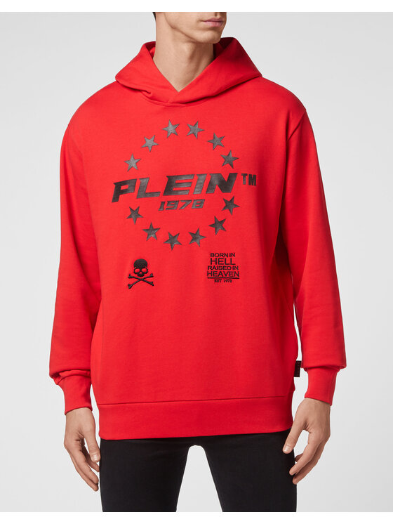 PHILIPP PLEIN PHILIPP PLEIN Bluza 3021 Czerwony Regular Fit