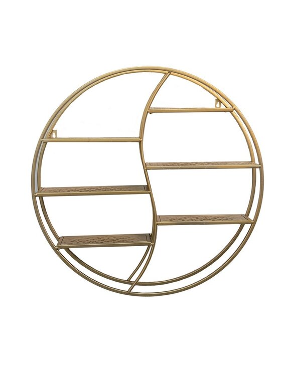 MIAhome MIAhome Półka okrągła złota Mart 64 cm Złoty