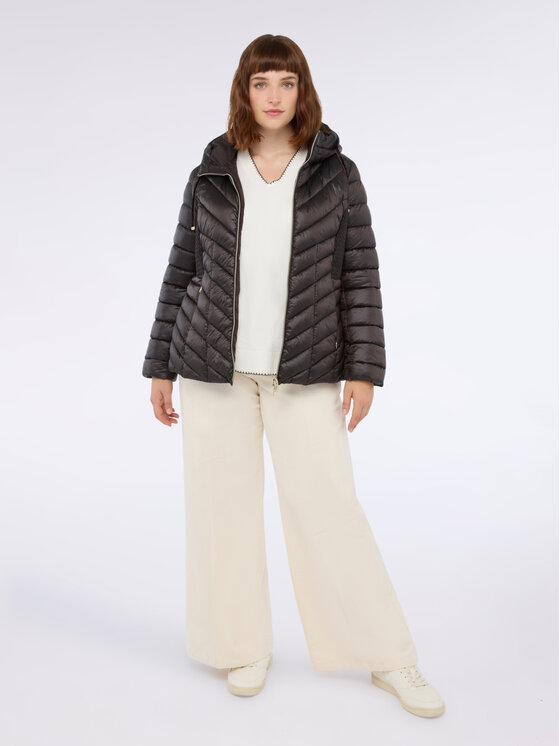 Fiorella Rubino Fiorella Rubino Giubbotto piumino F475T001376N022 Marrone Slim Fit