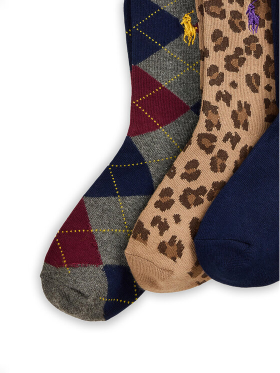 Polo Ralph Lauren Polo Ralph Lauren 3er-Set hohe Kindersocken 446P03258001 Bunt