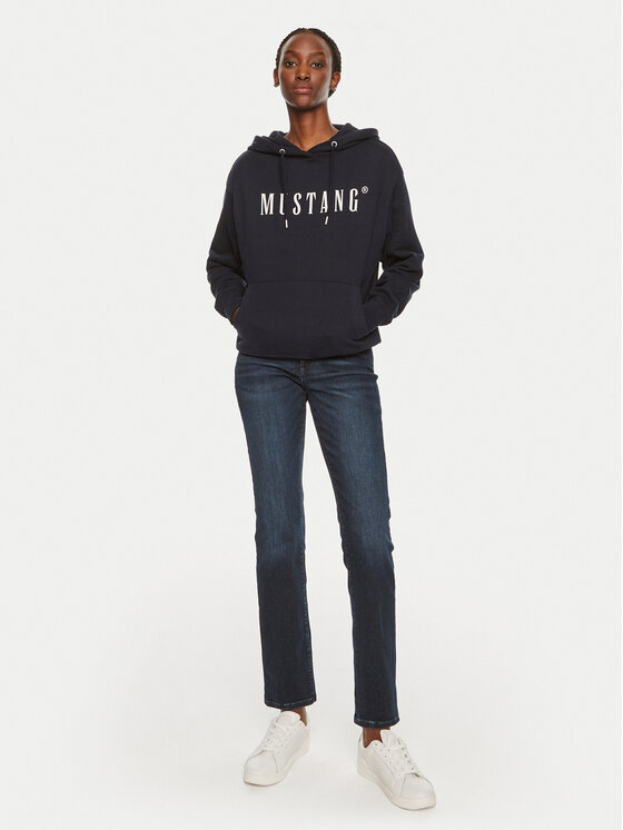 Mustang Mustang Jeansy Crosby 1013593 Tmavomodrá Straight Fit