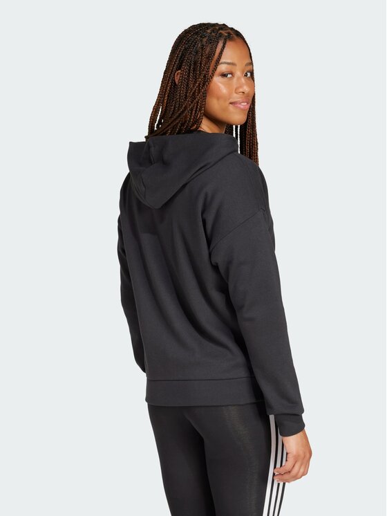 adidas adidas Bluza Essentials Linear Full-Zip Czarny Regular Fit