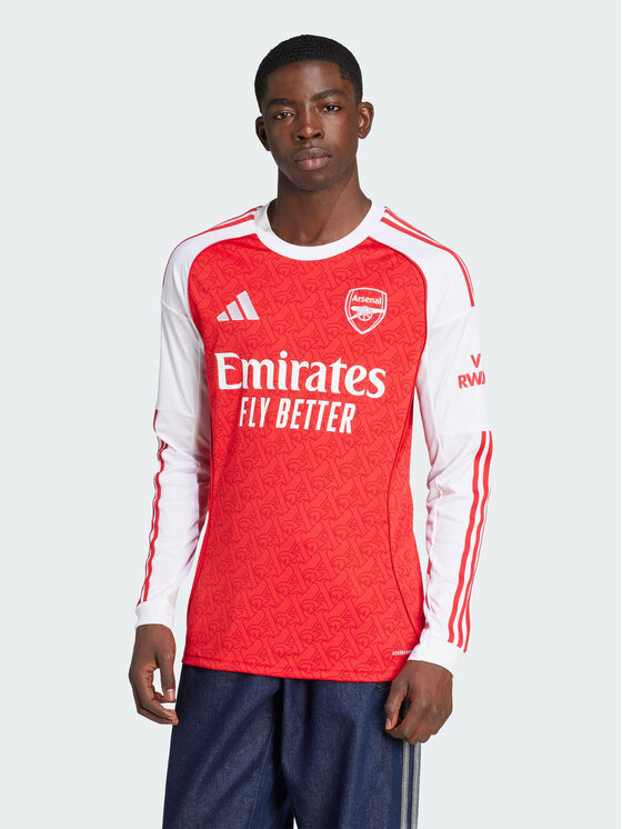 adidas adidas Koszulka techniczna Arsenal 25/26 Long Sleeve Home Jersey Czerwony Slim Fit