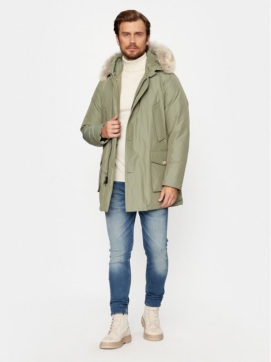 Woolrich Woolrich Geacă din puf Arctic CFWOOU0482MRUT0001 Verde Regular Fit