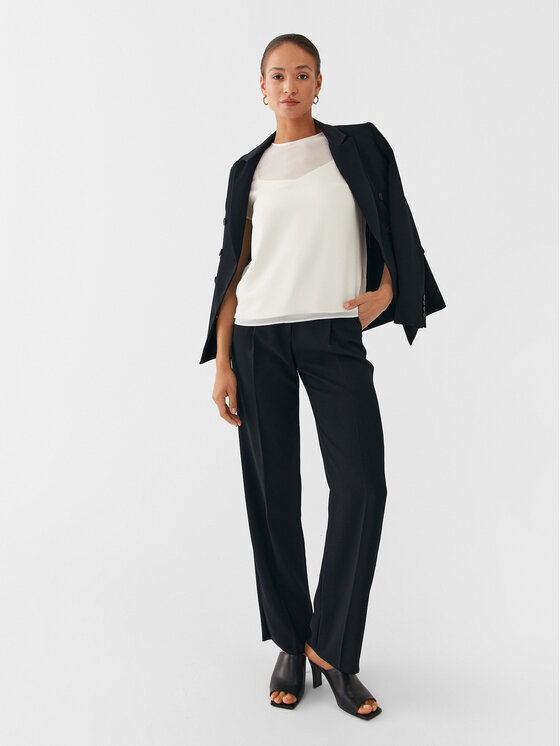 Marella Marella Блуза Nid 2331160833 Бял Regular Fit