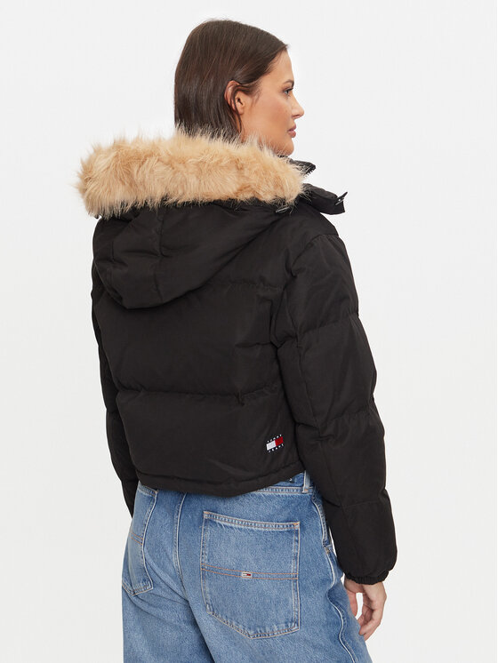 Tommy Jeans Tommy Jeans Vatovaná bunda Alaska DW0DW19687 Čierna Regular Fit