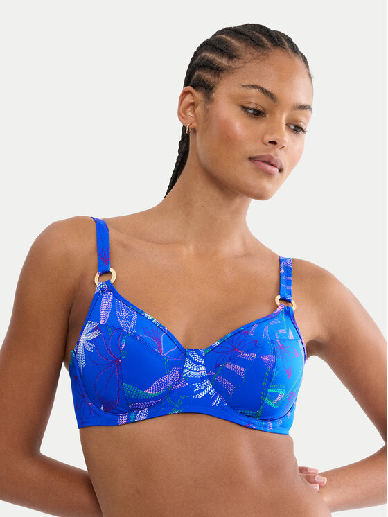 Triumph Triumph Bikini ülemine osa Summer Tropics 10226537 Sinine