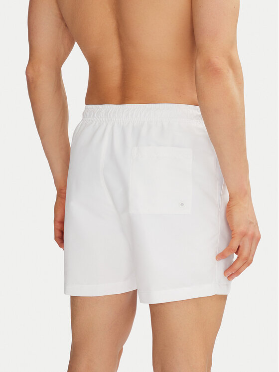 Calvin Klein Swimwear Calvin Klein Swimwear Plavecké šortky KM0KM01092 Biela Regular Fit