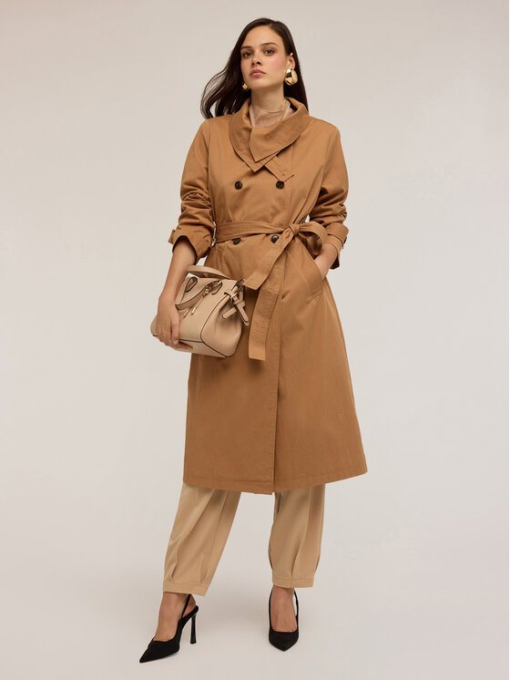 Motivi Motivi Cappotto 0080Q000598N012 Marrone Regular Fit