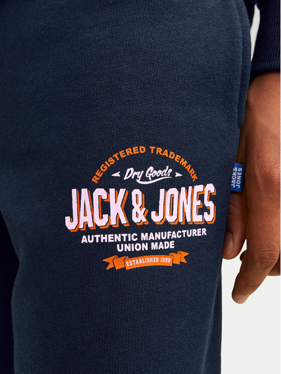 Jack&Jones Junior Jack&Jones Junior Sportinės kelnės Logo 12258851 Tamsiai mėlyna Slim Fit
