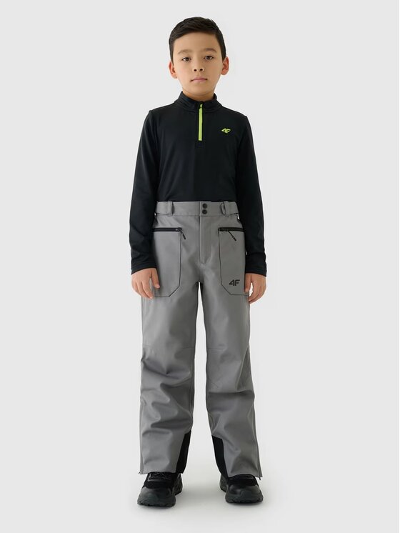 4F 4F Pantaloni da sci 4FJWAW24TFTRM655-24S Grigio Regular Fit