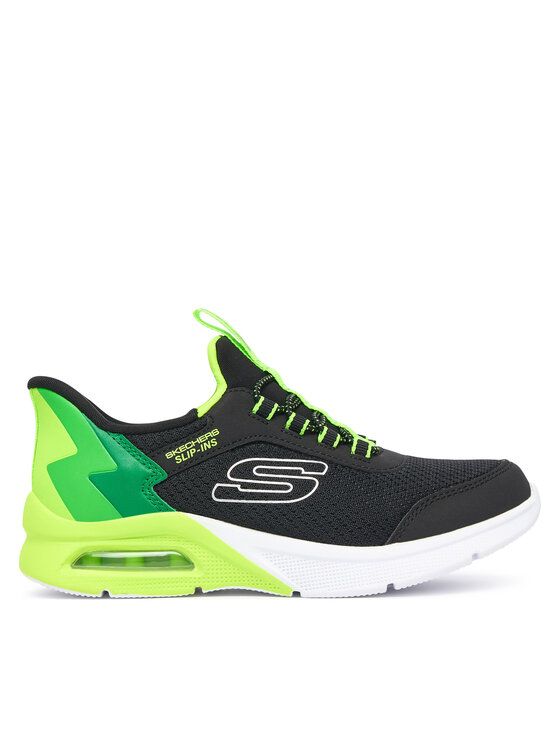 Skechers Sneakers MICROSPEC MAX - BRISK-STRIPE 403890L/BKLM Negru