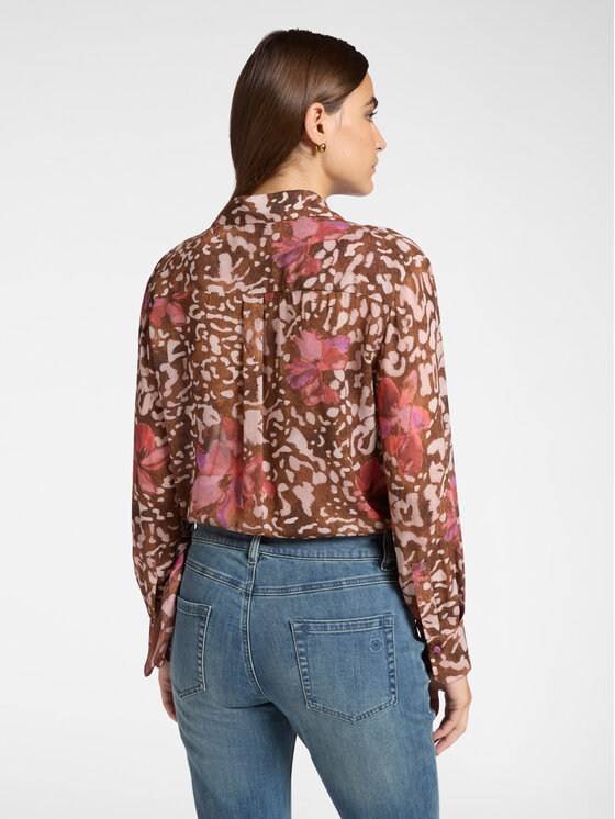 Elena Mirò Elena Mirò Camicia 5155P500260N001 Marrone Regular Fit