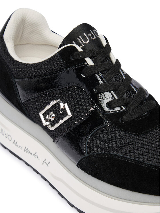Liu Jo Liu Jo Sneakersy Maxi Wonder Plus 02 BA6019 PX805 Čierna